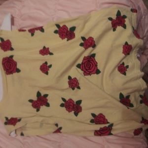Rose crop top